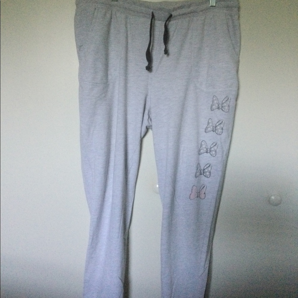 Disney Ladies Lounge Pants Minnie Bows, XXL